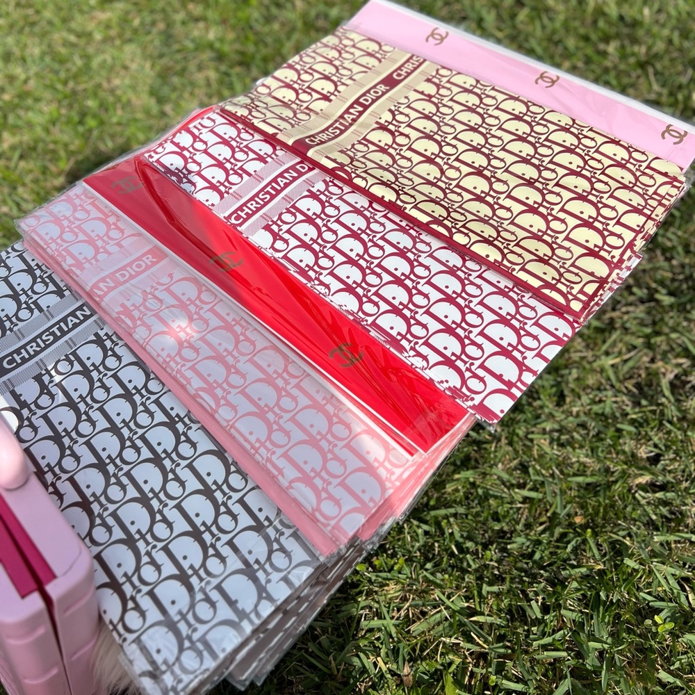Dior Chanel CC Waterproof Korean Luxury Flower Bouquet Wrapping Paper